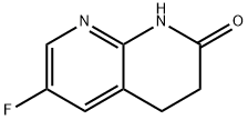 6-Fluoro-3,4-dihydro-1,8-naphthyridin-2(1H)-one Struktur