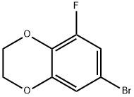 7-溴-5-氟-2,3-二氢苯并[B] [1,4]二噁英, 1222556-34-4, 结构式
