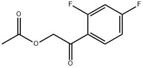 2-乙酰氧基-2,4-二氟苯乙酮, 122263-03-0, 结构式