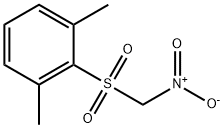 (2,6-ジメチルフェニルスルホニル)ニトロメタン 化学構造式