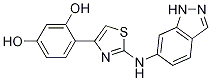 1,3-Benzenediol,4-[2-(1H-indazol-6-ylaMino)-4-thiazolyl]- Structure