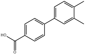 3',4'-ジメチルビフェニル-4-カルボン酸 化学構造式