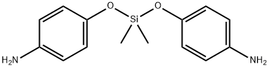 双(4-氨基苯氧基)二甲基硅烷, 1223-16-1, 结构式
