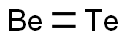 beryllium telluride Structure