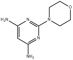 2-(4-モルホリニル)-4,6-ピリミジンジアミン 化学構造式