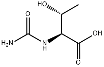 3-HYDROXY-2-UREIDO-BUTYRIC ACID 化学構造式