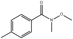 N-メトキシ-N,4-ジメチルベンズアミド 化学構造式