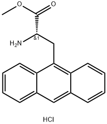 (S)-ALPHA-AMINO-9-ANTHRACENEPROPANOIC ACID METHYL ESTER HYDROCHLORIDE Struktur