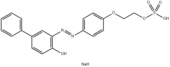 sodium 2-[4-[(4-hydroxybiphenyl-3-yl)azo]phenoxy]ethyl sulphate Struktur