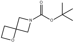 tert-butyl 1-oxa-6-azaspiro[3,3]heptane-6-carboxylate Struktur