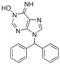 9-benzhydryl-1-hydroxy-purin-6-imine Struktur