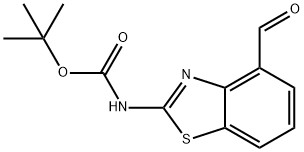 tert-butyl 4-formylbenzo[d]thiazol-2-ylcarbamate Struktur