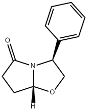(3S-CIS)-(-)-3-PHENYLTETRAHYDROPYRROLO-[2,1-B]-OXAZOL-5(6H)-ONE Struktur