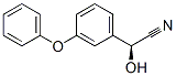 (S)-α-ヒドロキシ-3-フェノキシベンゼンアセトニトリル 化学構造式