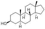3β-ヒドロキシ-5α-アンドロスタン 化学構造式