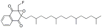 2-(fluoromethyl)-3-(phytyl)-1,4-naphthoquione 2,3-epoxide Structure