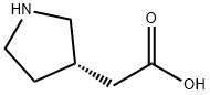 (S)-2-(pyrrolidin-3-yl)acetic acid Structure