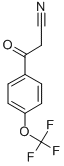 4-(トリフルオロメトキシ)ベンゾイルアセトニトリル 化学構造式
