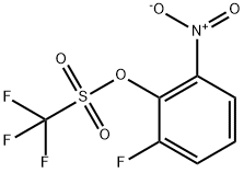 2-Fluoro-6-nitrophenyl trifluoromethanesulphonate Struktur