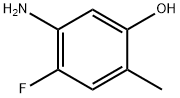5-氨基-4-氟-2-甲基苯酚 结构式