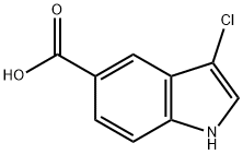 3-chloro-1H-indole-5-carboxylic acid Structure