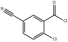 Benzoyl chloride, 2-chloro-5-cyano- (9CI) Structure