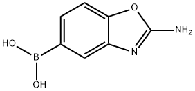 2-aminobenzo[d]oxazol-5-ylboronic acid hydrochloride Structure