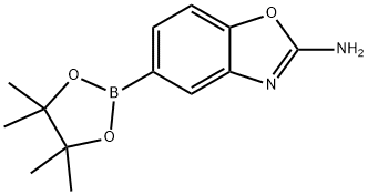 2-胺基苯并恶唑-5-硼酸酯, 1224844-66-9, 结构式