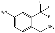 3-三氟甲基-4-(氨甲基)苯胺, 122509-22-2, 结构式
