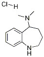 2,3,4,5-四氢-N,N-二甲基-1H-1-苯并氮杂卓-5-胺盐酸盐 结构式