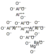 decaaluminium barium magnesium heptadecaoxide Struktur