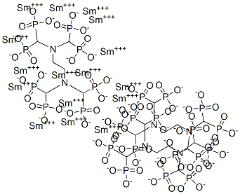 samarium ethylenediaminetetramethylenephosphonate Struktur