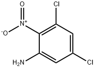 3,5-ジクロロ-2-ニトロベンゼンアミン 化学構造式