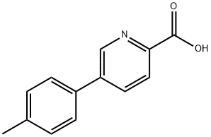 5-(4-甲基苯基)吡啶甲酸, 1225956-67-1, 结构式
