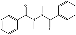 1,2-ジベンゾイル-1,2-ジメチルヒドラジン 化学構造式