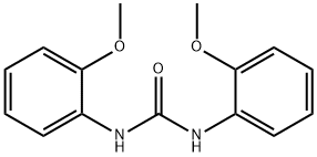 1,3-bis(2-methoxyphenyl)urea Struktur