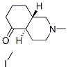 octahydro-2-methyl-trans-5(1H)-isoquinolone methiodide Struktur
