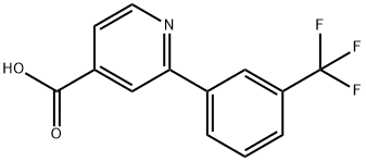 2-(3-(三氟甲基)苯基)异烟酸, 1226291-45-7, 结构式