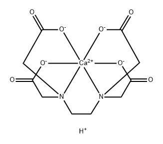 ETHYLENEDIAMINETETRAACETIC ACID DICALCIUM SALT Struktur