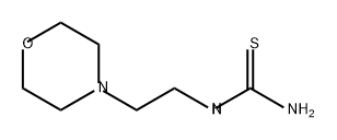 1-(2-モルホリノエチル)-2-チオ尿素 化学構造式