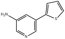5-(thiophen-2-yl)pyridin-3-aMine Struktur