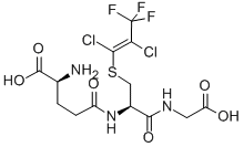 S-(1,2-dichloro-3,3,3-trifluoro-1-propenyl)glutathione Structure