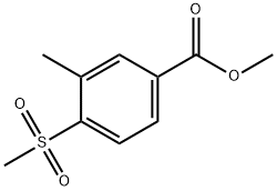 Methyl 3-Methyl-4-(Methylsulfonyl)benzoate Struktur