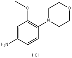 3-甲氧基-4-吗啡啉基苯胺双盐酸盐, 1226776-91-5, 结构式