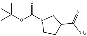 3-カルバモチオイルピロリジン-1-カルボン酸TERT-ブチル 化学構造式