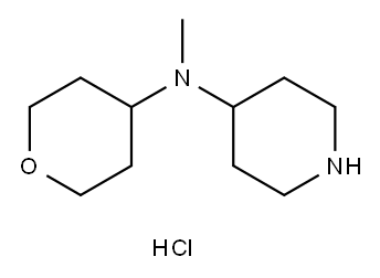 Methylpiperidine-4-yl(tetrahydropyran-4-yl)aMine dihydrochloride Struktur