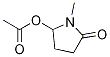5-(acetyloxy)-1-Methyl-2-Pyrrolidinone 化学構造式