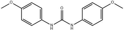 1,3-ビス(4-メトキシフェニル)尿素 化学構造式