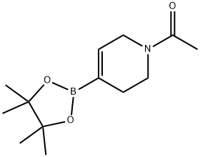 1-アセチル-5,6-ジヒドロ-2H-ピリジン-4-ボロン酸ピナコールエステル 化学構造式