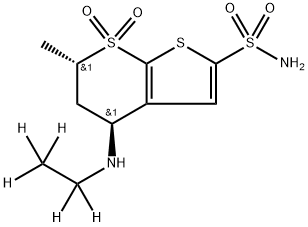 ドルゾラミド-D5 化学構造式